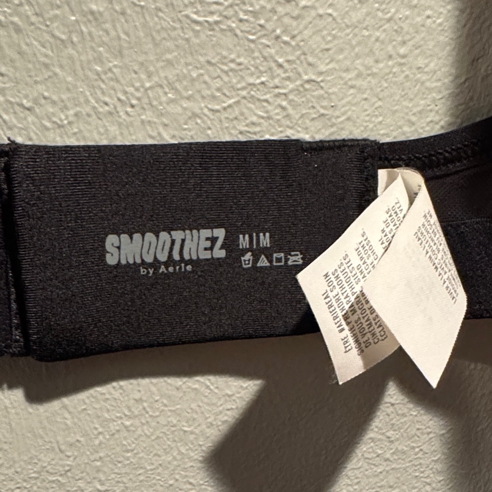 Smoothiez by Aerie Black Mesh Sheer See Through Unlined Wireless Bralette Bra - Picture 2 of 9